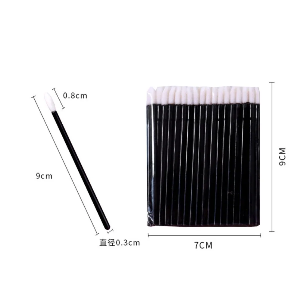 500/1000Pcs Disposable Lip Brushes Lipstick & Gloss Applicators Makeup Swabs Micro Cleaning Brushes for Personal Hygiene