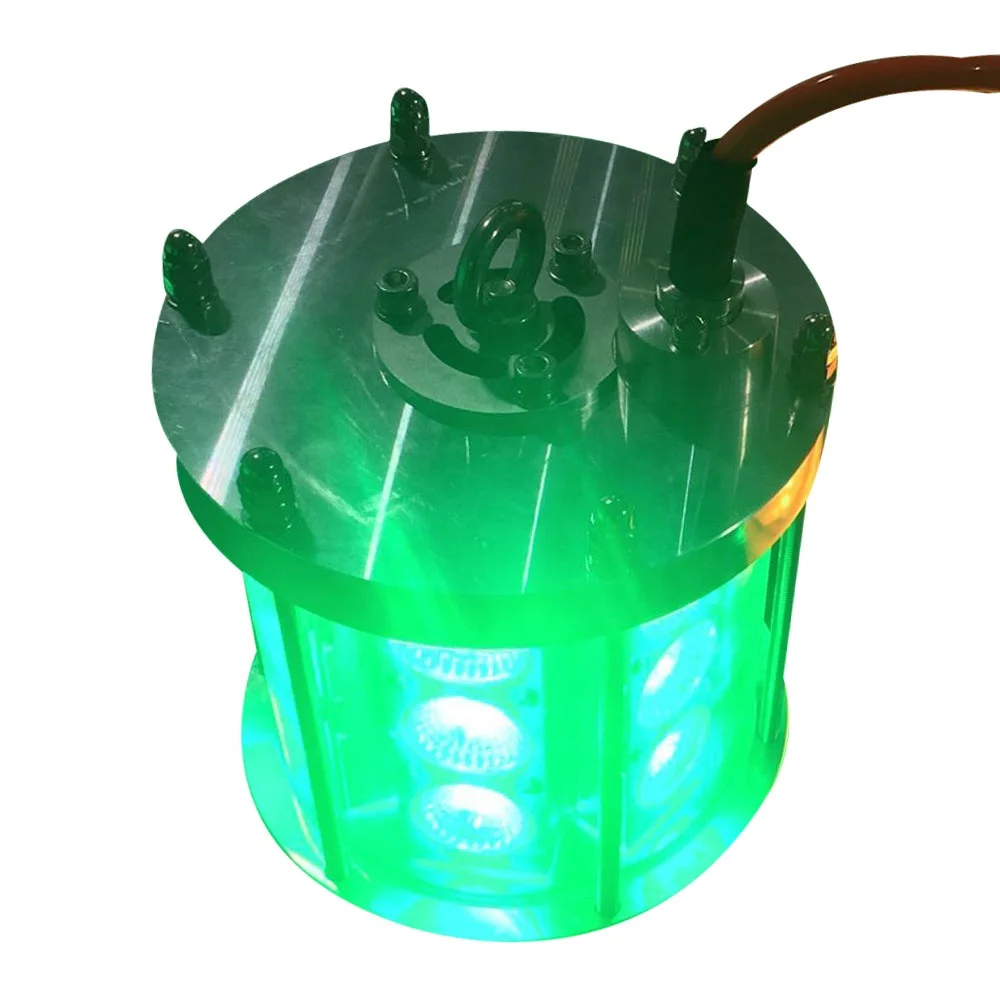 350W Energy Saving LED Fishing Light 18 Lamps 3x6 Heads 510nm Green IP68 Underwater Attractor