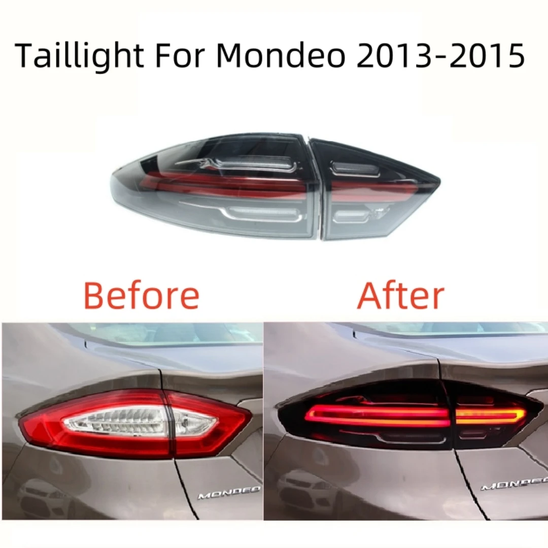 Car Taillight Assembly Specially Designed For Ford Mondeo/Fusion 2013-2015 With Dynamic Flowing Turn Signal Taillights