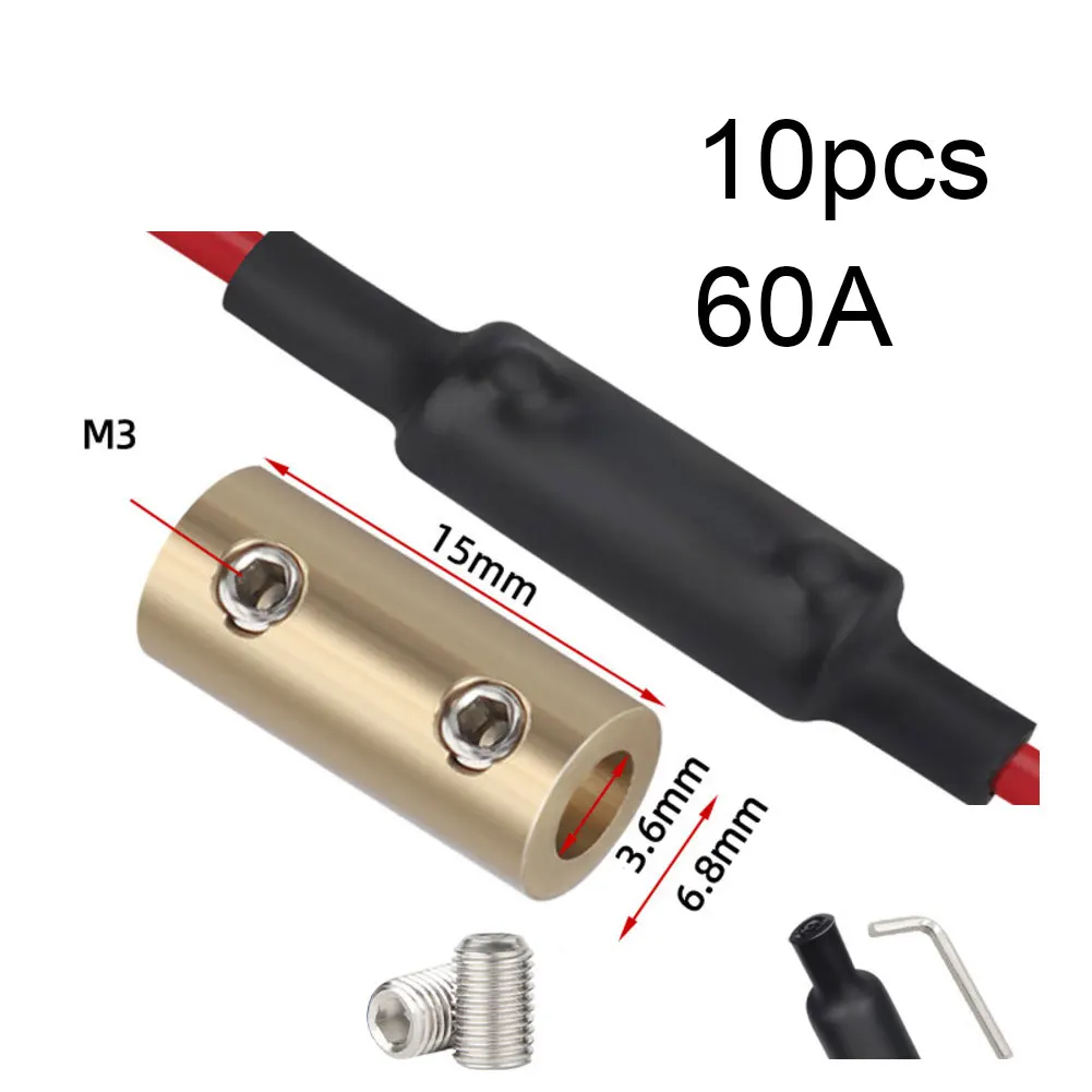 

Промышленные соединители для проводов Электрический разъем Высококачественная латунь Размер материала, как показано на рисунке для стабильной передачи энергии