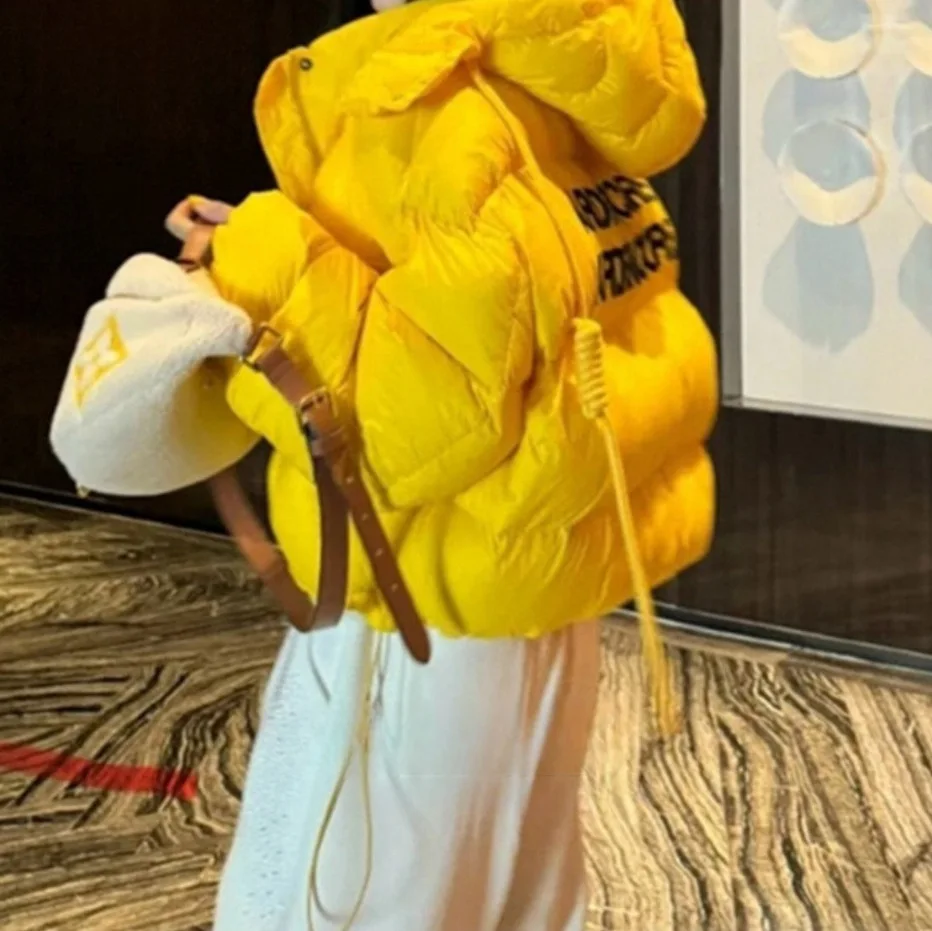 

Новая женская стеганая двусторонняя куртка-парка в японском стиле с воротником-стойкой на молнии, европейская, из смешанных тканей, нейтральный цвет, в корейском стиле