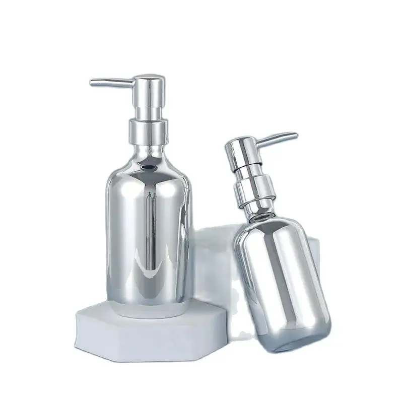 

10Pcs 300/500ML Empty Bathroom Soap Dispenser Stylish Press Pump for Shampoo Lotion Cosmetics Shower Plastic PET Bottles