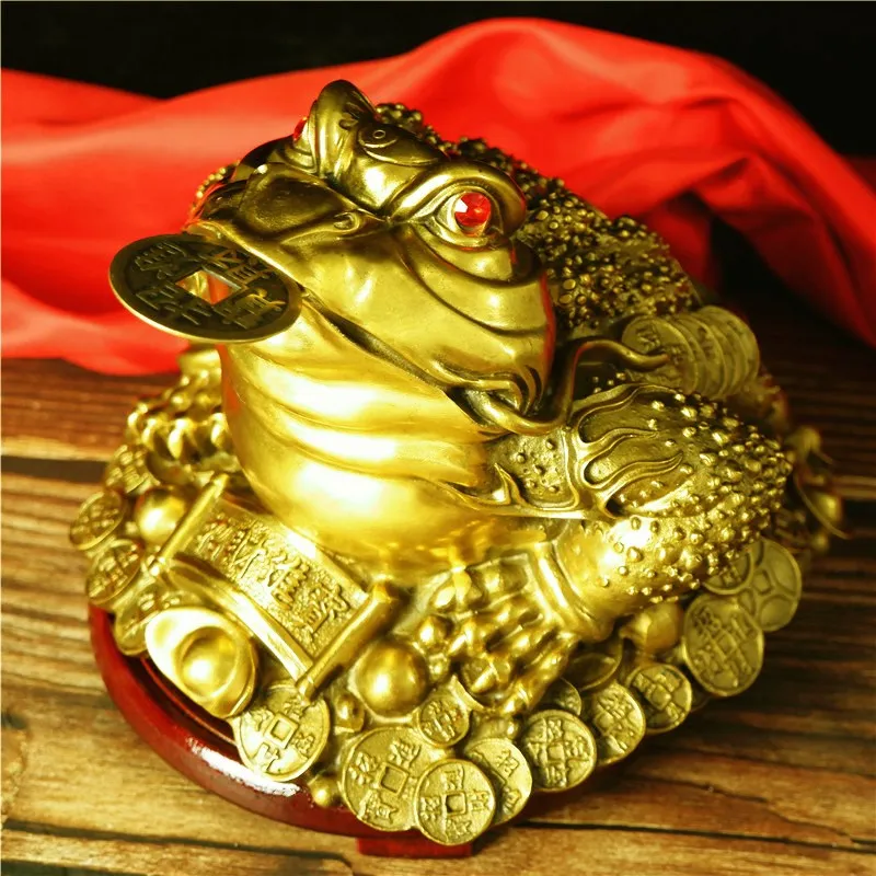 Pure Copper Three-Legged Golden Chan Fortune Decoration Large Fortune Opening Gift Shop Decoration