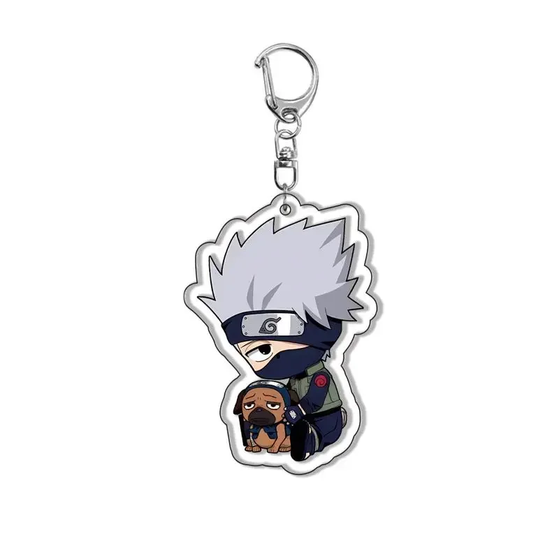 kawaii Naruto Cartoon Cute New Uzumaki Naruto Namikaze Minato Senju Hashirama Uchiha Itachi Acrylic Keychain Backpack Pendant