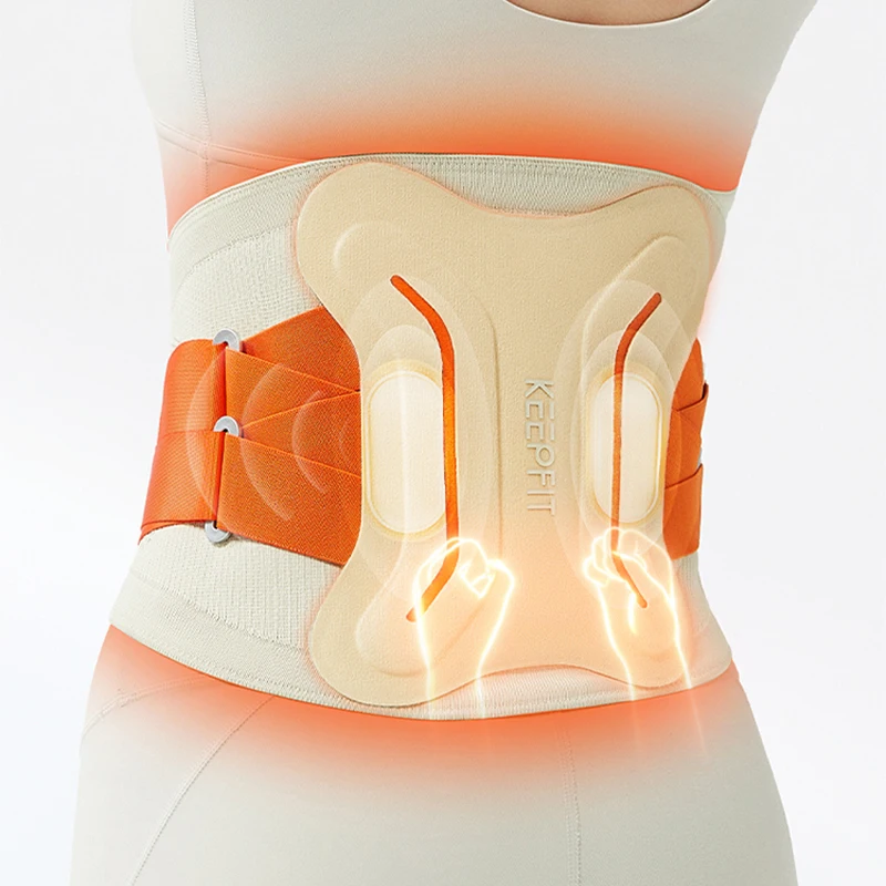 

Hot Compress Menstrual Pad and Waist Massager Belt ABS Material Vibration Fitness Cramp Heat Massager for Period Pain Relief ABS