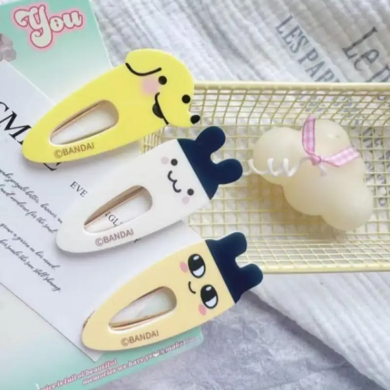 Tamagotchi-horquilla de Anime Kawaii Mametchi, Clip de flequillo para chica dulce, tocado con horquillas de dibujos animados, corazón femenino bonito