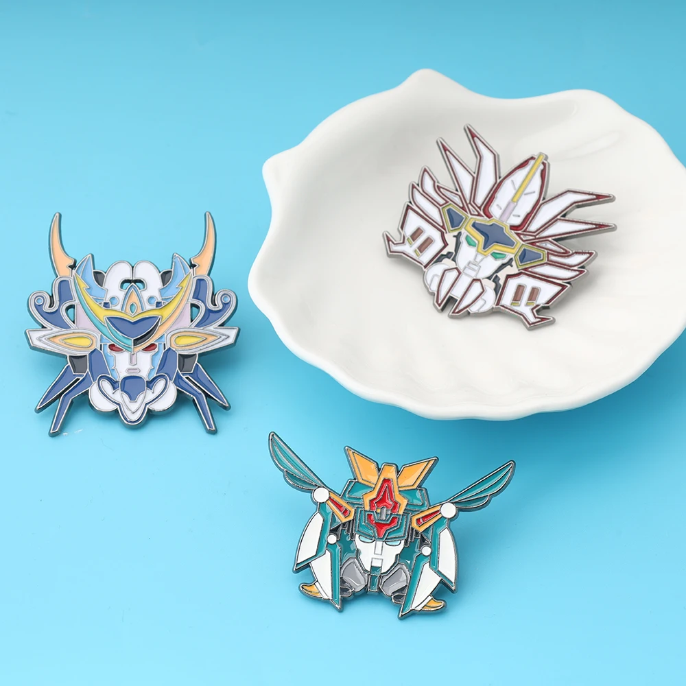 3 قطعة أنيمي ياباني Granzort روبوت المينا بروش مجموعة التلبيب دبوس ظهره شارة تأثيري مجوهرات اكسسوارات هدية للأصدقاء #5