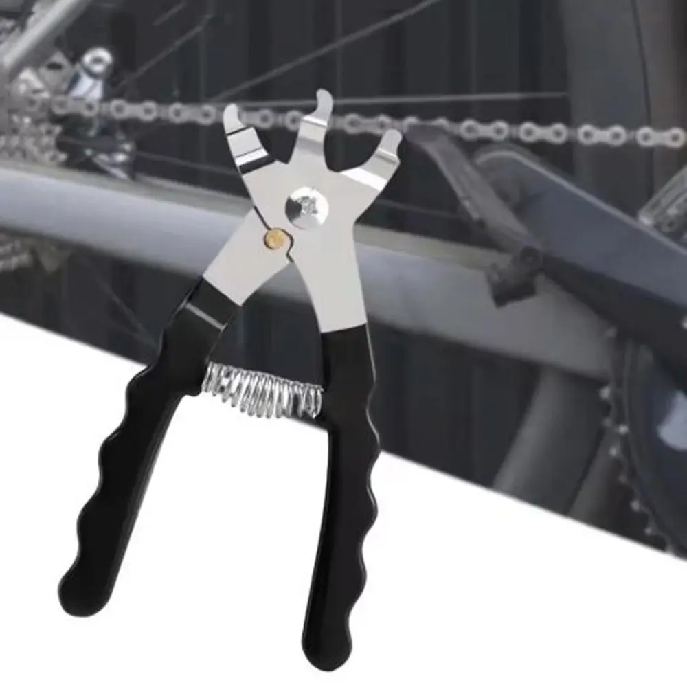 

Metal Bike Chain Link Pliers Non Slip Handle Black Bike Chain Button Clamp Quick Removal Install MTB Cycling Chain Clamp