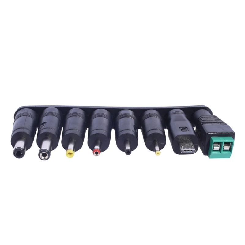 Laptop Power Adapter Tip Set with 8 Different DC5521 Female Plugs Wide Compatible Connection Gate/Small USB 5.5x2.5mm