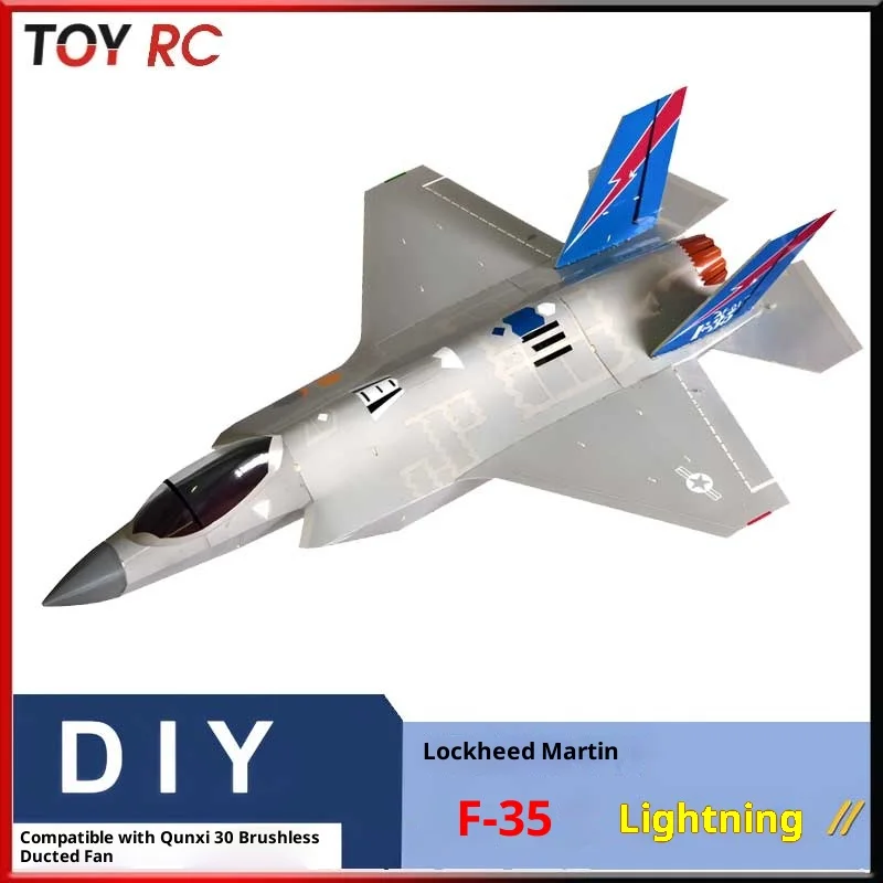 

Zhiyuan Weihang F-35a Single Engine 30 Channel Remote Control Assembly Aircraft Model Desktop Ornament Fixed Wing