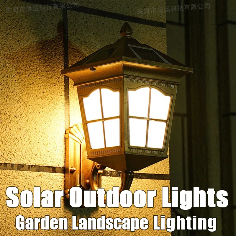 

Outdoors Solar Wall Sconces Lights LED Waterproof IP65 Modern Lamps For Villa Home Porch Courtyard Outlook Decorations Lightings