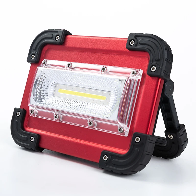 

Портативный прожектор, зарядка через USB, COB светодиодный 4-режимный светильник для газона, уличные светодиодные рабочие фонари, портативный прожектор для кемпинга