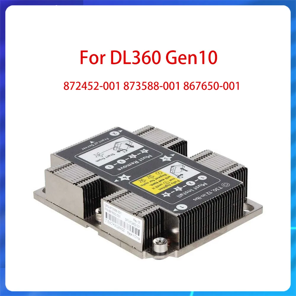 Disipador de calor Original para DL360, G10, Gen10, CPU, 872452, 001, 873588, 867650, 001, DL360G10, GEN10, 360, Grado A, nuevo