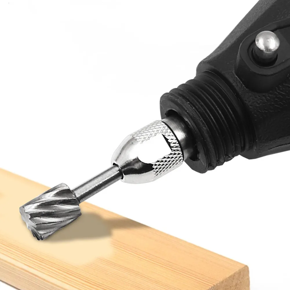 Imagem -06 - Rotary Mini Broca Grupo Shank Router Moagem de Rebardas Fresa para Madeira Escultura de Metal Abrasivo Ferramenta Dremel 3.1 mm Pcs