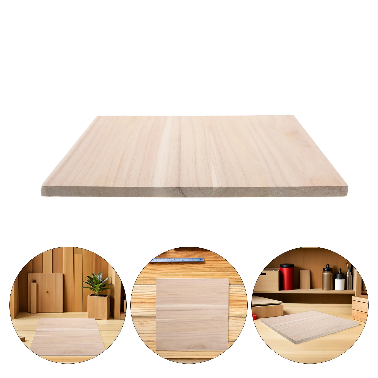 Cuttable Wood Planks 16x16 Inch 15mm Thick Replacement Board for Foot Bath Tub Wardrobe Drawer Cabinet Spa