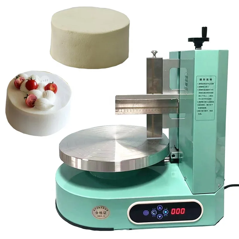 

Cake Cream Smear Icing Smoother Machine to Decorate Cakes Automatic Cake coating Icing Machine