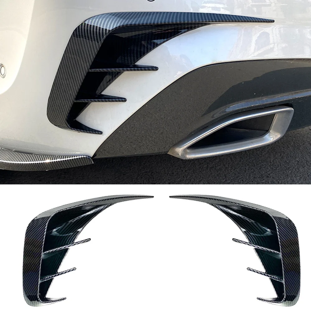 G20 Rear Bumper Lip Spoiler Side Air Vent Outlet Cover Trim for -BMW 3 Series G20 M Sport 320I 325I 330I Carbon Fiber