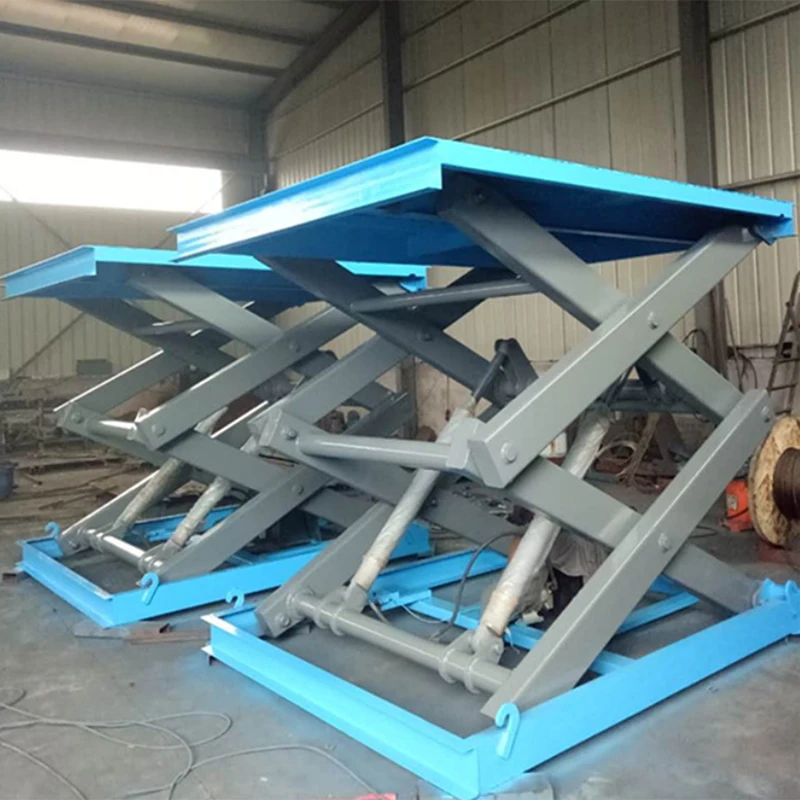 500kg customized triple scissor hydraulic manual lift table