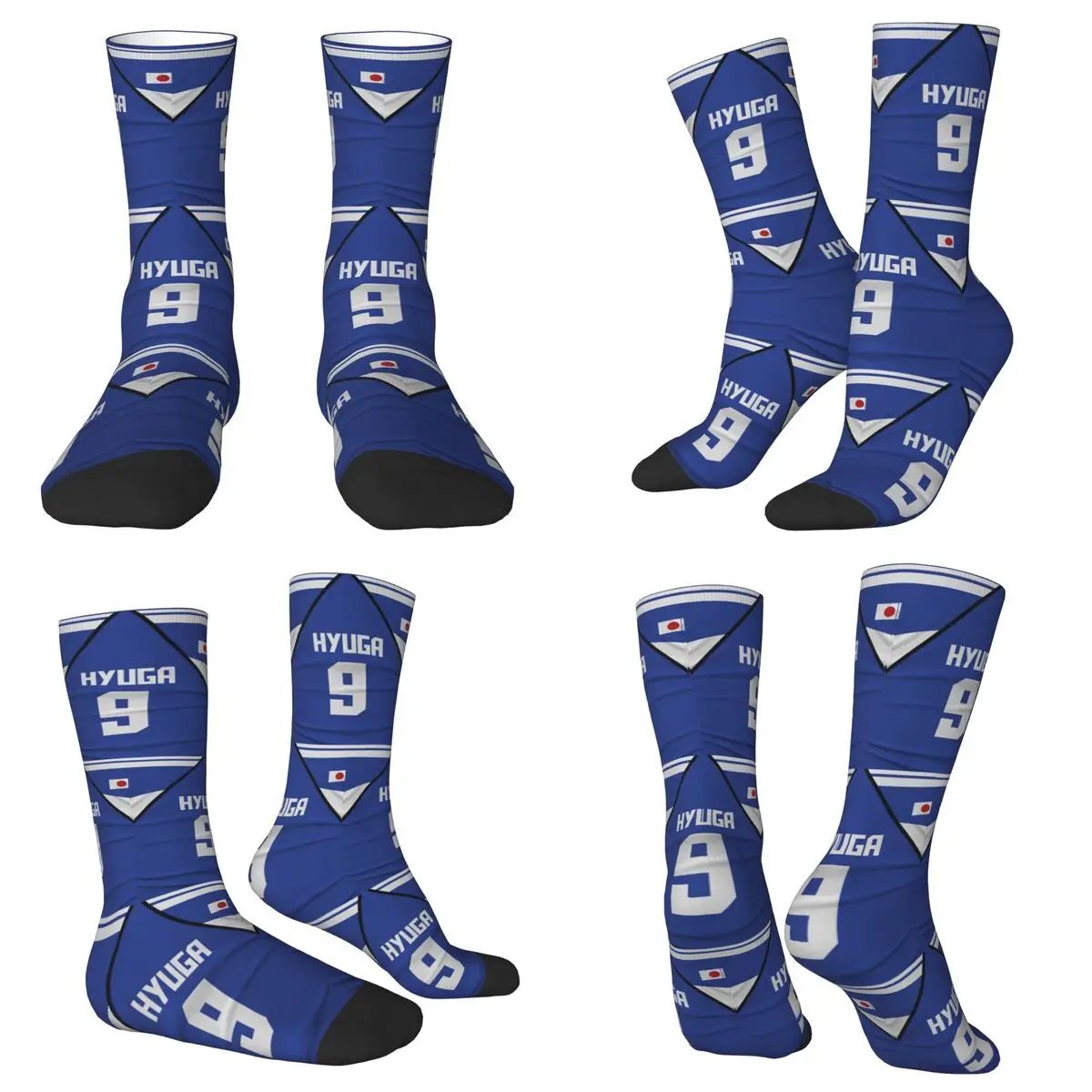 جميع المواسم طاقم جوارب كوجيرو هيوجا الكابتن تسوباسا الجوارب مضحك الجوارب الطويلة اكسسوارات للرجال النساء هدية عيد ميلاد #2