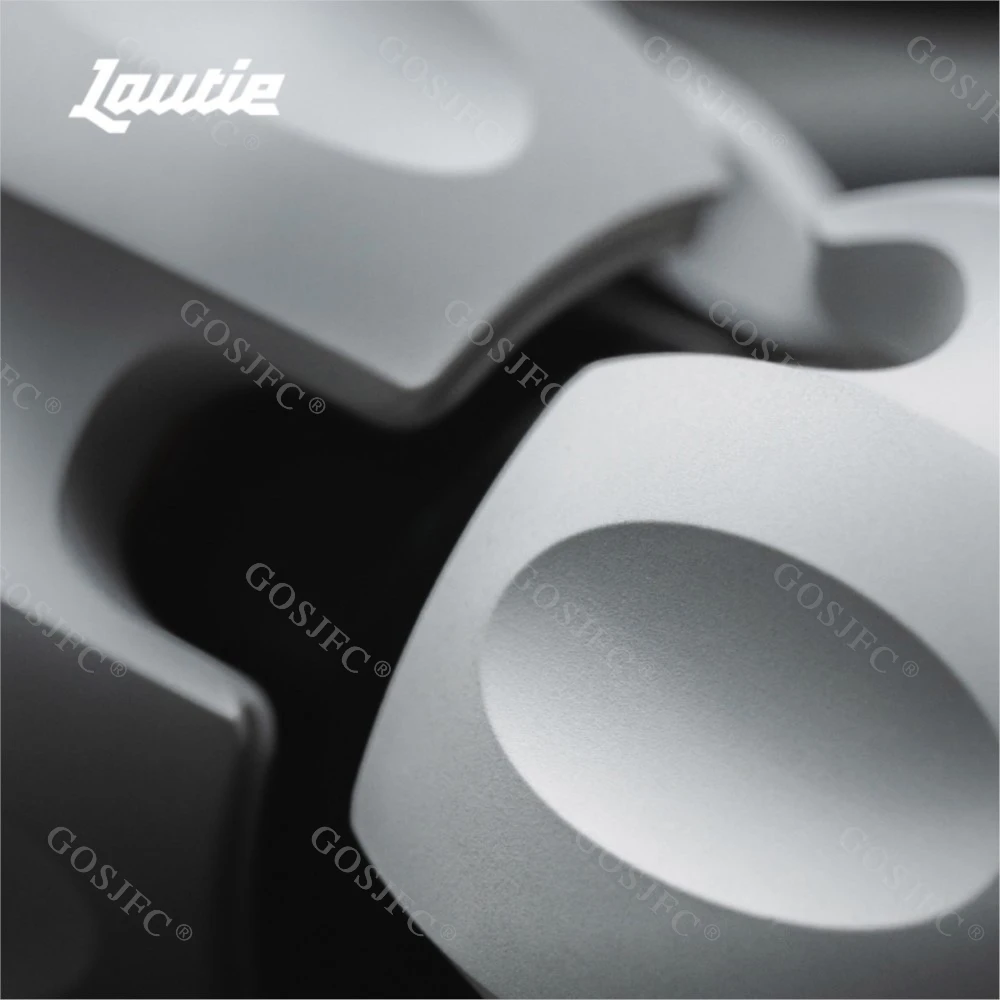 LAUTIE EDC 클래식 화이트 Noiz-C 피젯 스피너 알루미늄 스테인리스 스틸 링 스피너 사무실 책상 불안 완화 장치