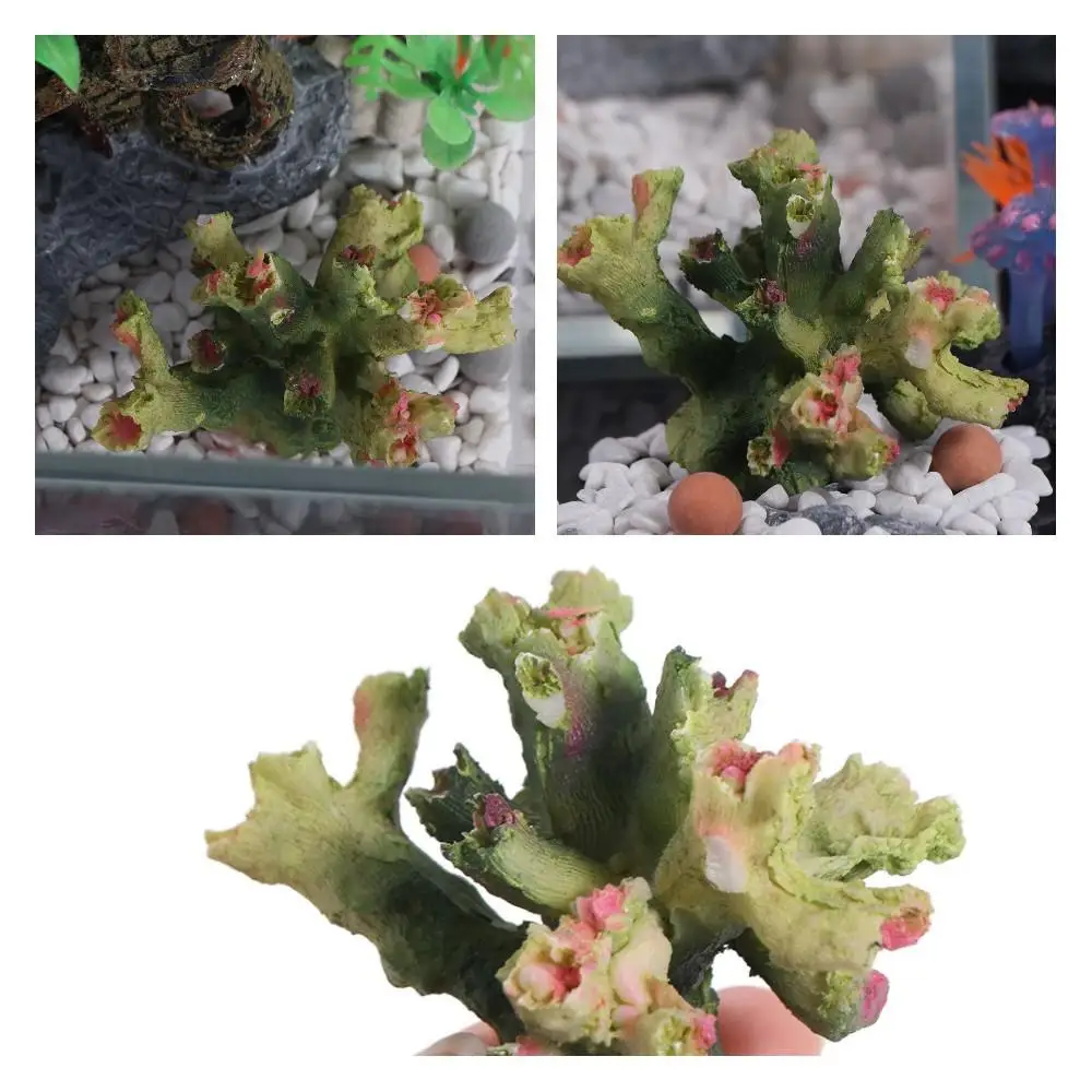 Resin Coral Water Plants Artificial Mini Aquarium Artistic Ornaments Toys Creative Simulated Aquatic Plant Fish Play