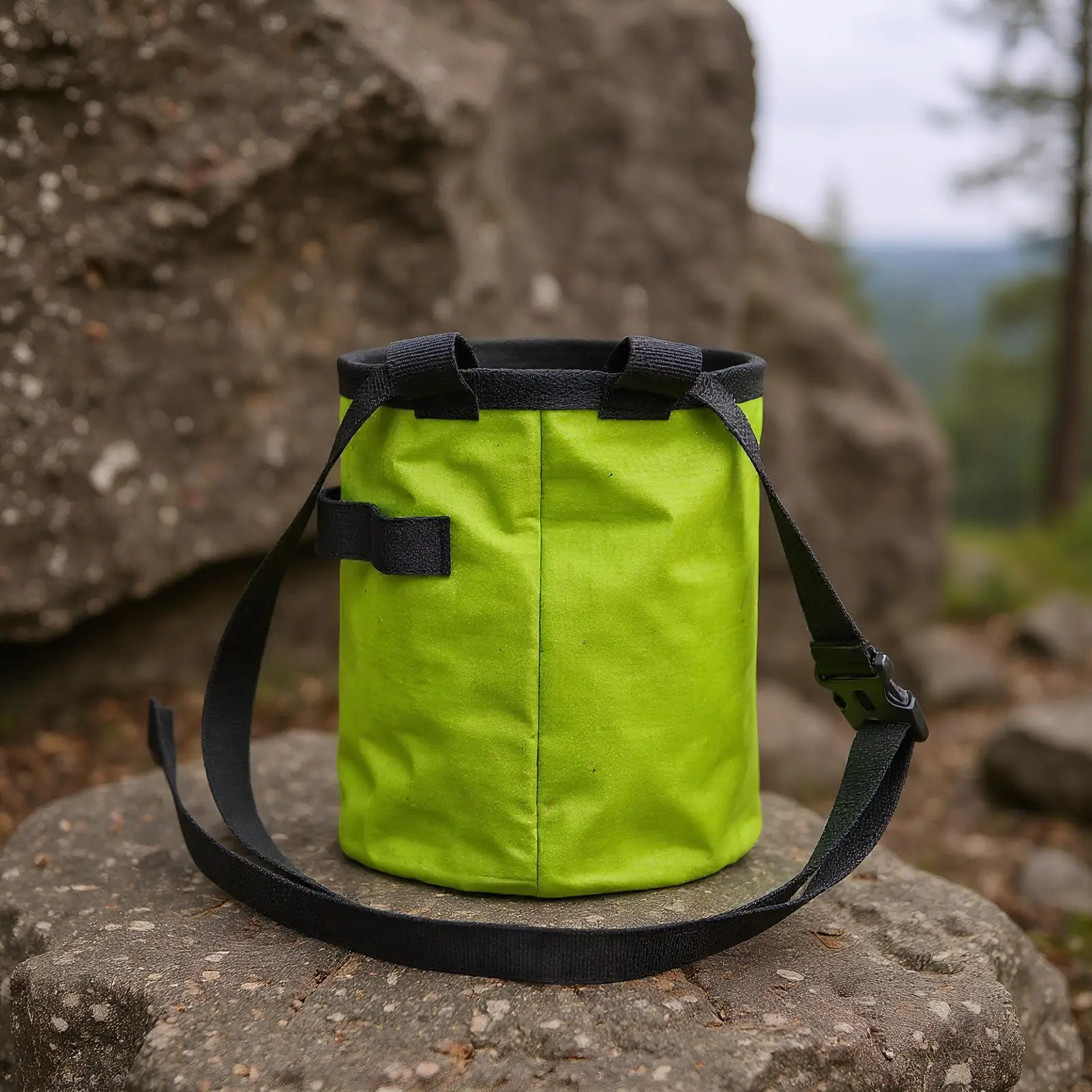 Bolsa de tiza para escalada en roca con cinturón ajustable y bolsillo de almacenamiento con cremallera para equipo de Golf de disco de levantamiento de pesas en roca