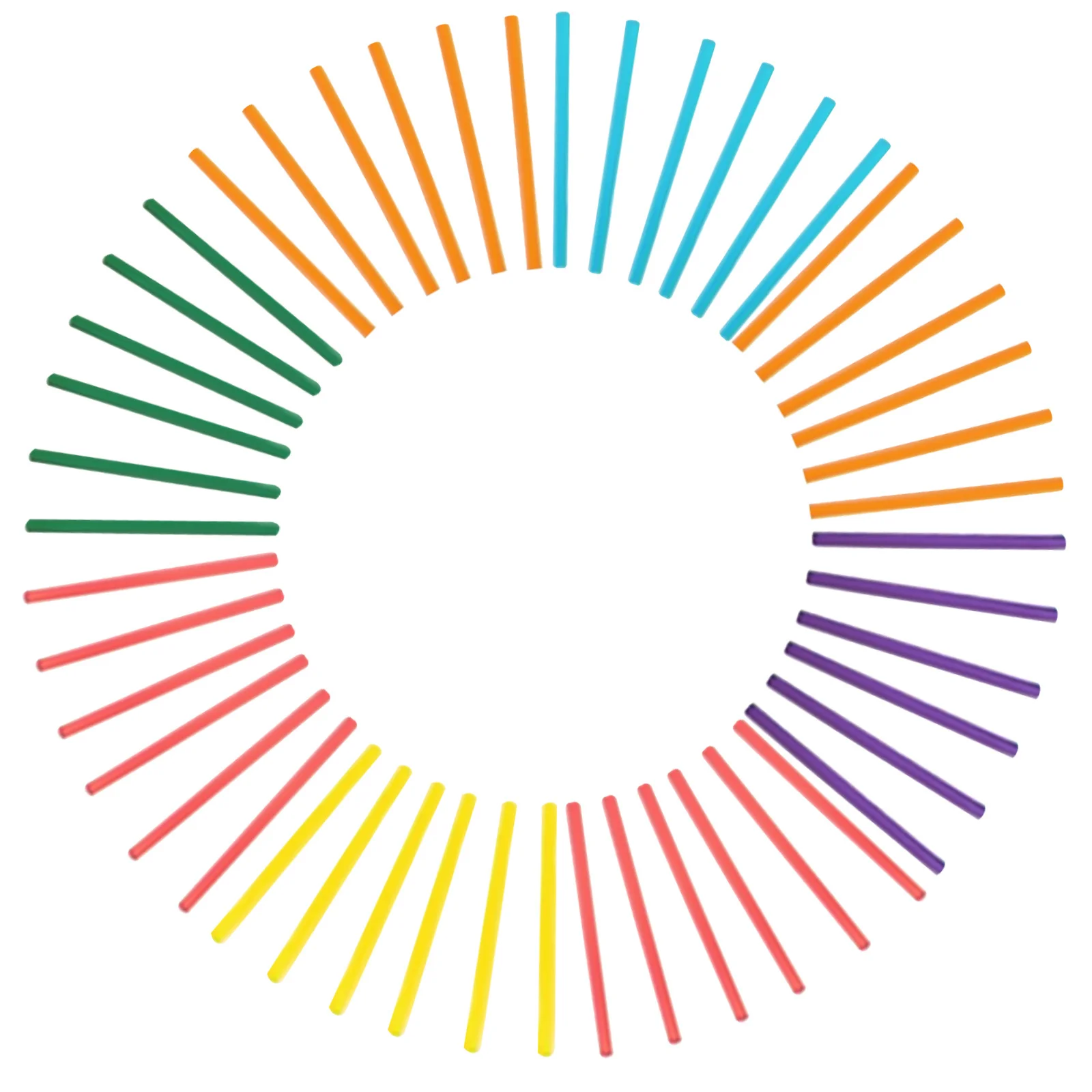 1000Pcs Bright Multicolor Wooden Sticks Natural Wood for Children DIY Stick Collage Colorful Matchsticks