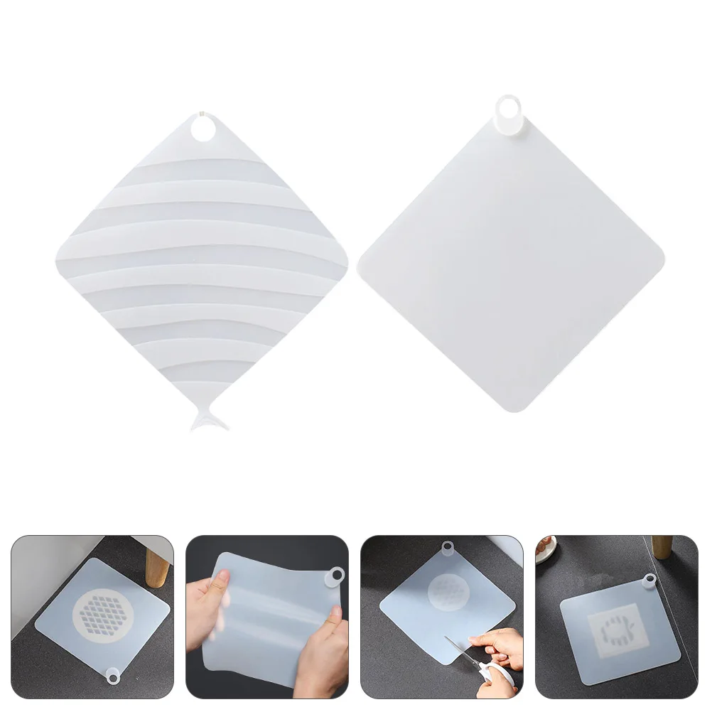 

2Pcs Deodorant Cover Device Cushion Floor Drain Stopper Pad Kitchen Silicone Hair Bathroom Premium Material Portable Design