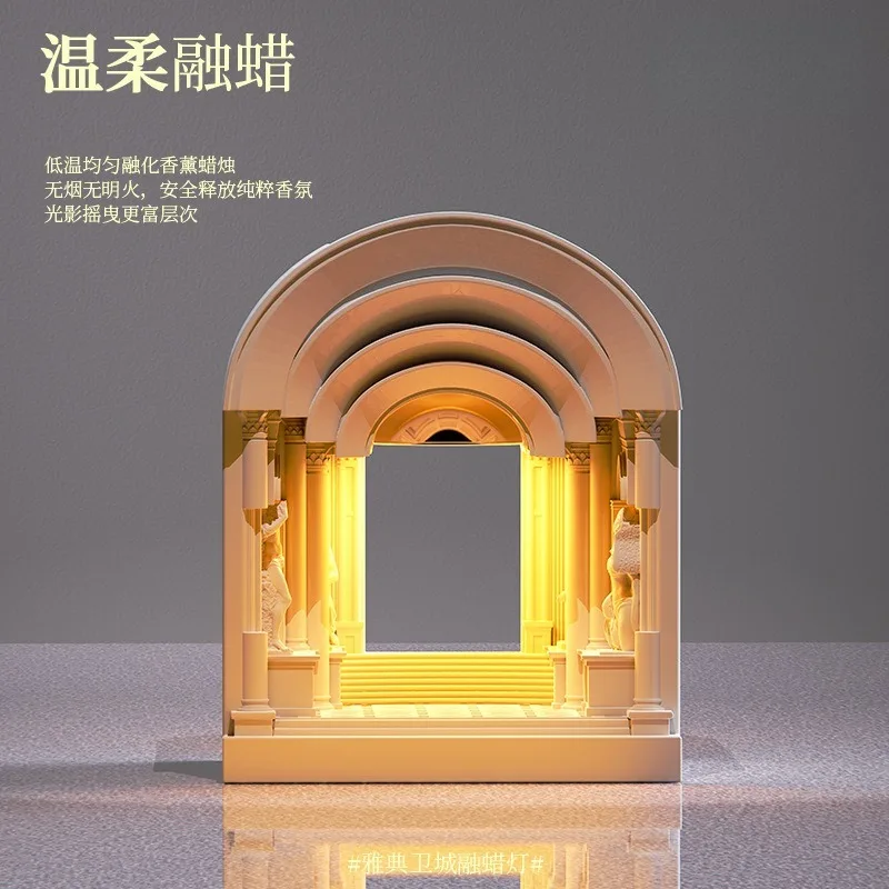 Retro Wax Melt Lamp Aromatherapy Bedside Night Light Ambient Decor Lamp For Bedroom Study Room Home Fragrance Decoration