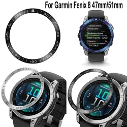 Bezel Ring Styling Case For Garmin Fenix 8 51mm AMOLED Colorful Edition Metal Adhesive Protective Cover For Garmin Fenix 8 47mm