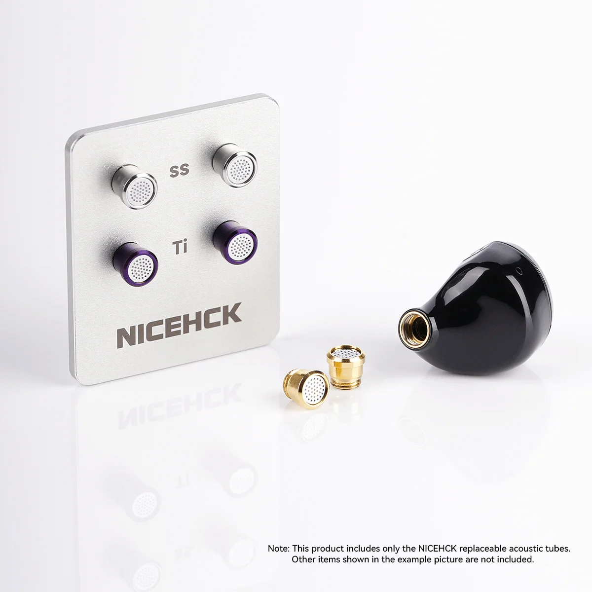 NICEHCK 取り外し可能なイヤホン音響管チタン合金 & ステンレス鋼素材