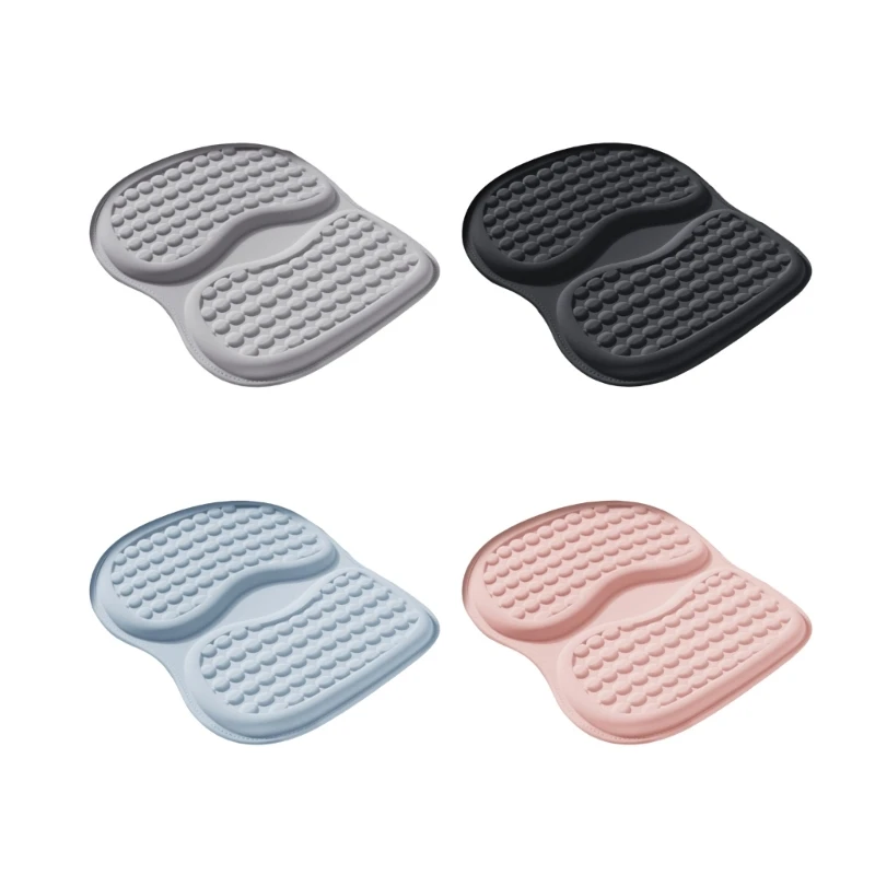 Pad for Commute Seating and Desk Chair Use, Bubble-Top Car Cushion with Rounded Form and Center Channel H8WE