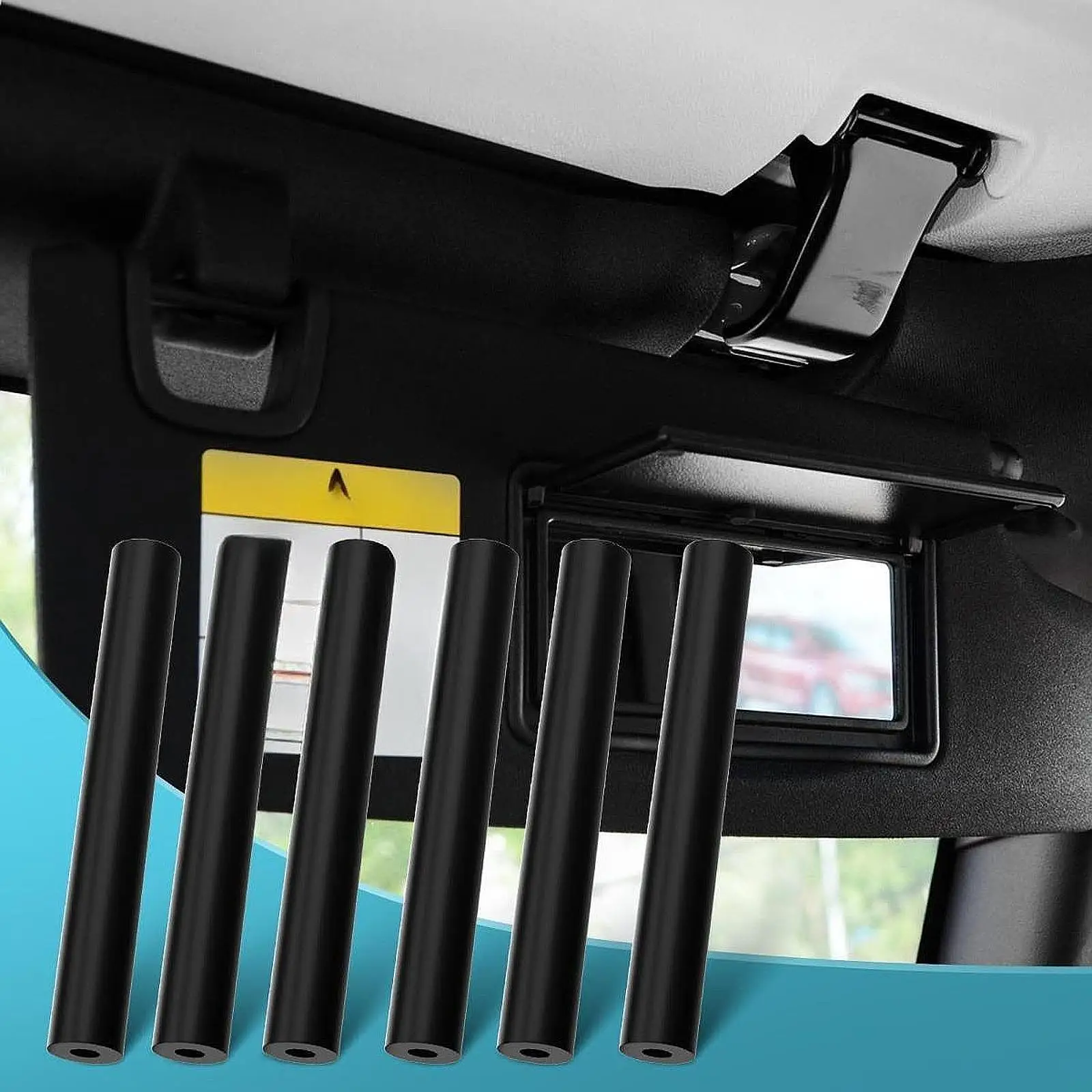 6 Pieces Car Sun Visor Repair Kit Repair Tube Professional Easy to Install