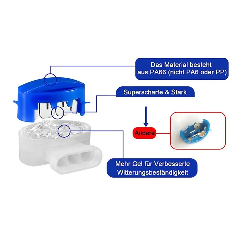 Must Have 300PCS Cable Connectors For Robotic Lawnmowers, Waterproof Connection Cable Wire Connector With Gel Filling