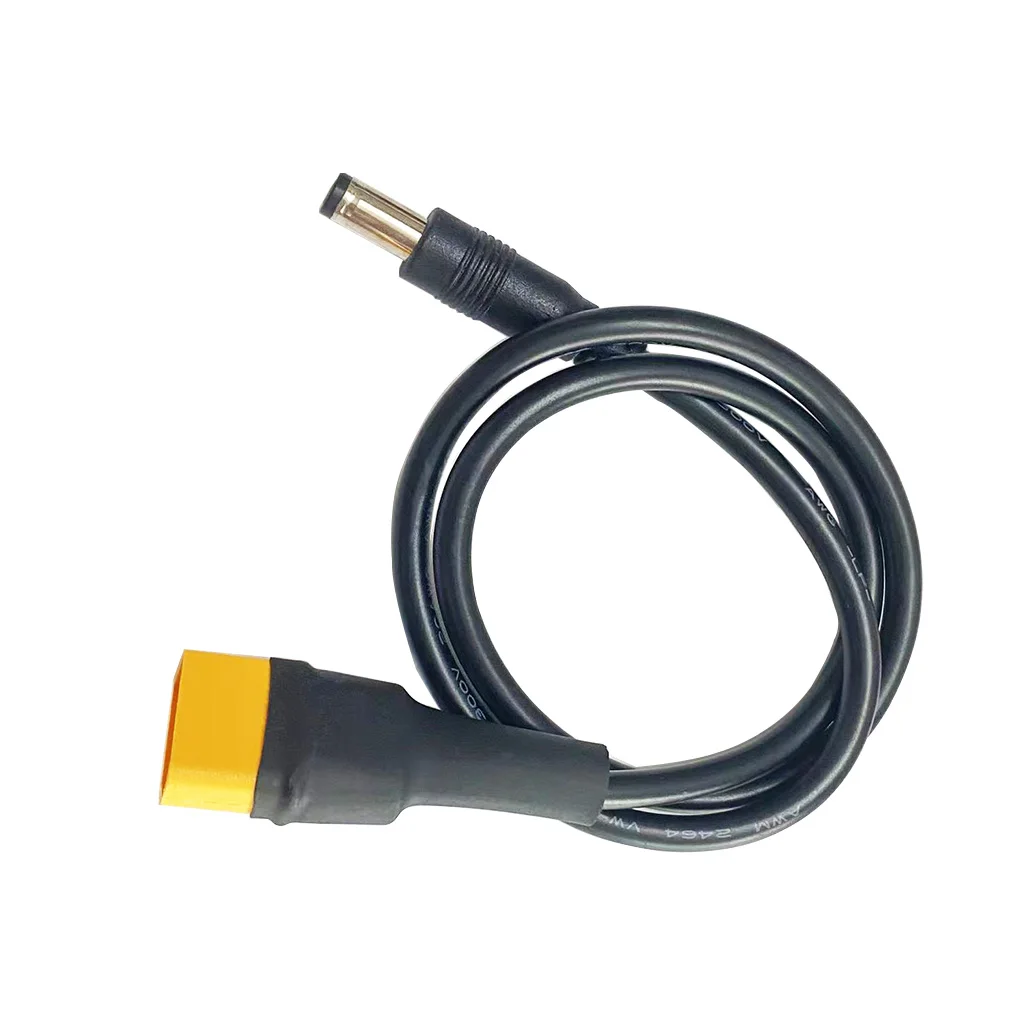 45cm XT60 Male Connector to Male DC5525 Power Cable Adaptor For RC FPV Glasses Battery Charging Repairs