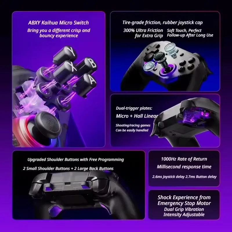 LEADJOY Saber Plus Wireless Gaming Controller TMR Joystick 1000Hz
