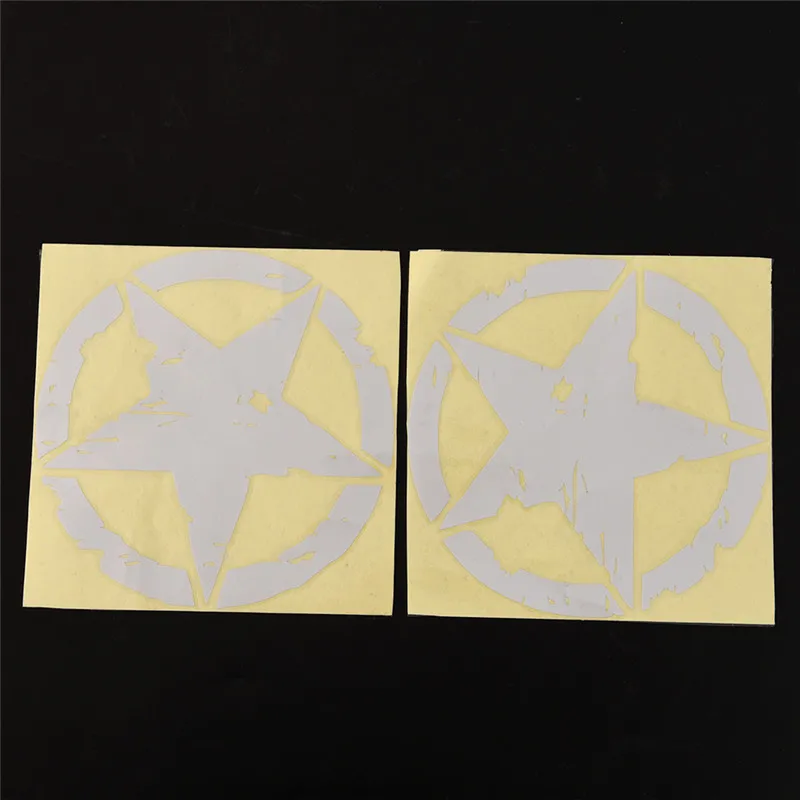 

New 15cm*15cm Car Sticker Star Hood Off-Road Graphic Decal for Wrangler Waterproof Sunscreen PVC Motorcycle Vinyl