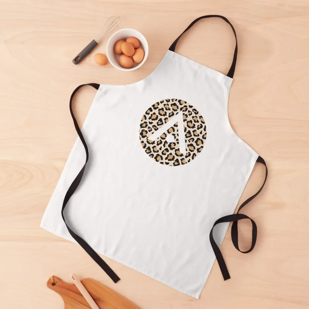 Classic Cheetah Print Aveda Logo Apron cooks clothes Women's Kitchen Apron