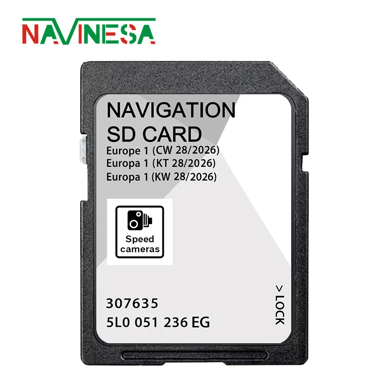 

32GB Navigation MIB2 Discover Media2 GPS 5L0051236EG SD Card A1 2026 for Skoda Superb Fabia Rapid Yeti Sat Nav GPS