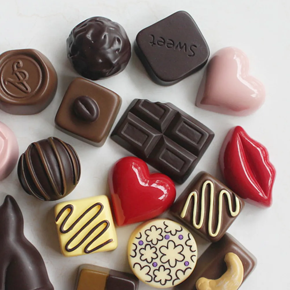 10Pcs Heart Shaped Resin Refrigerator Magnet Stickers Adhesive for Fridge Whiteboard Locker Cabinet Chore Chart School