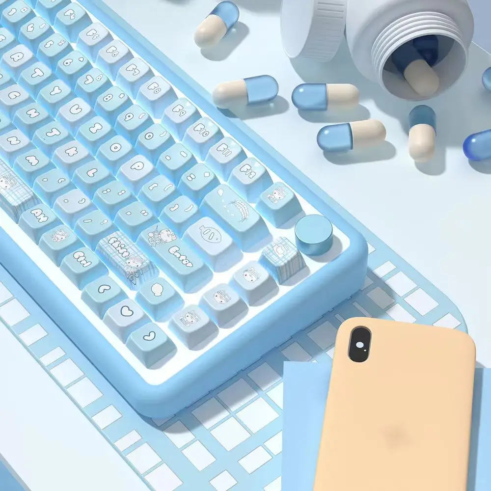 

Sick Cat MDA Profile Key Cap 158 keys Thermal Sublimation Mechanical Keyboard Keycaps Keyboard Accessories