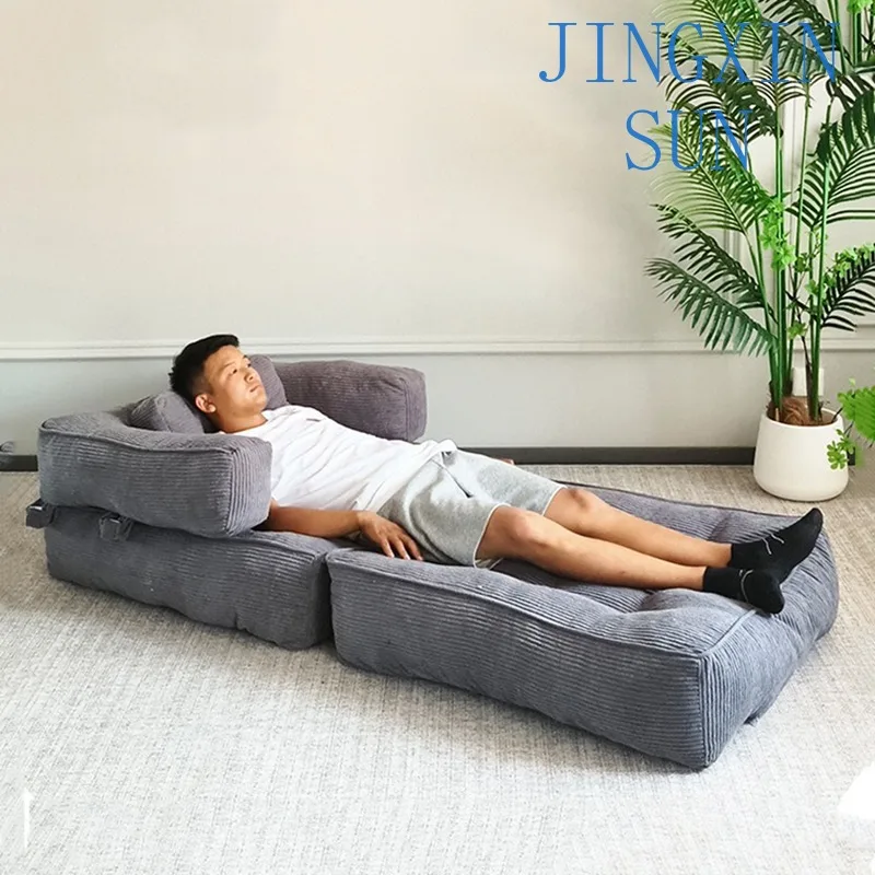 Folding Compression Sofa Sponge Lazy Giant Individual Modern Comfortable Living  Aesthetic Room Furniture