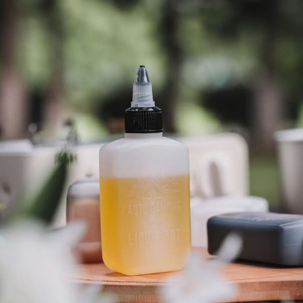 

4pcs 100ml Outdoor Oil Bottle Leak Proof Sealed BBQ Oil Dispenser Visible Plastic Squeeze Sauce Bottles Ketchup