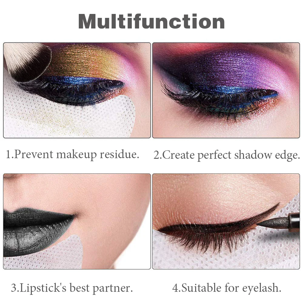 10/20/50/100Pcs Eyeshadow Patch Eyeliner Shields Protector Disposable Pad Lint Free Under Eye Patches Makeup Shadow Applicators