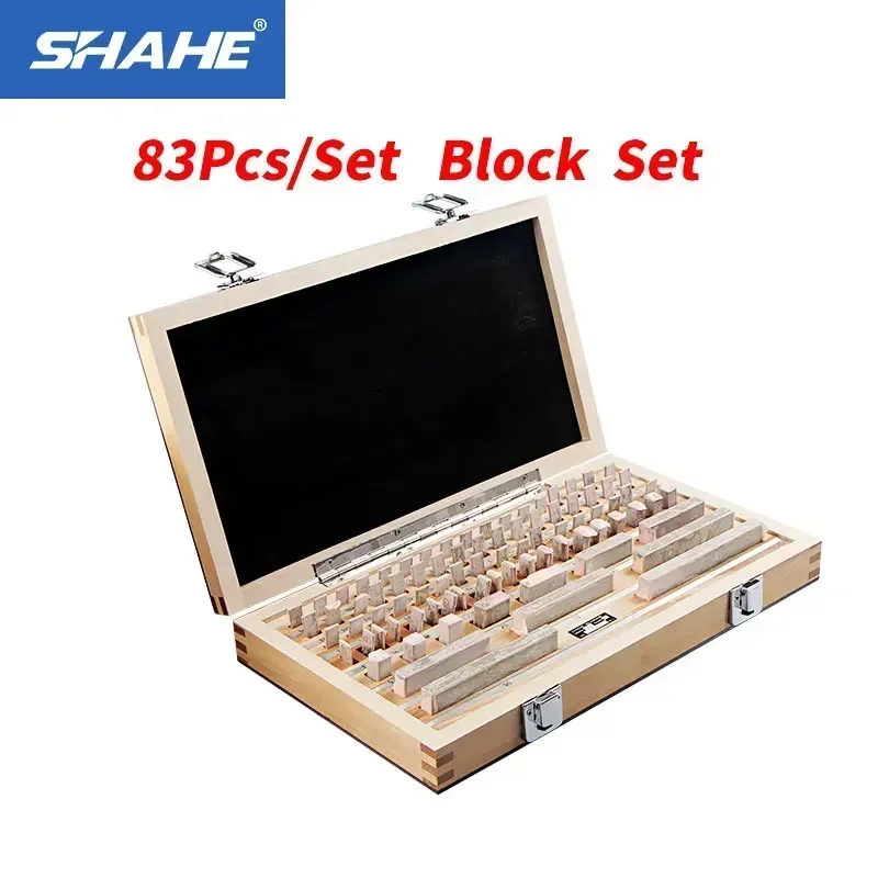 Shahe 83Pcs/Set 1 Grade 0 Grade Block Gauge Caliper Inspection Block Gauge Measuring Tools