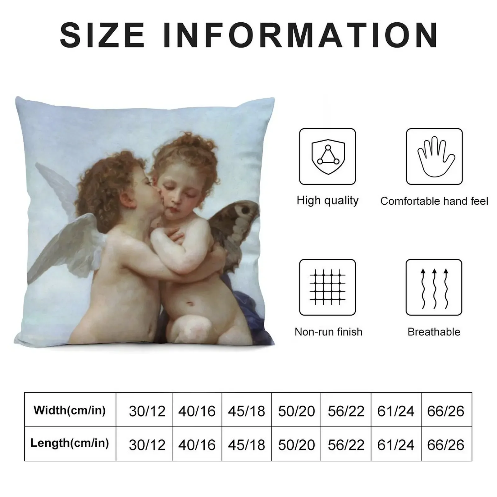 Cupid and Psyche Children Throw Pillow Bed pillowcases New year Pillow Case Christmas pillow