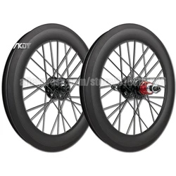 349 Wheelset 2-3 Speed Rim Brake 28 Holes 16 inches Carbon Wheels with Joseph Kuosac Hub for Brompton Folding Bike Upgrade