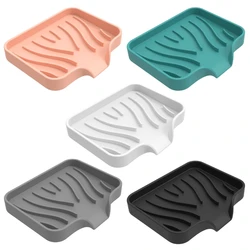 Silicone Soap Holder Soap Dish Draining Kitchen Bathroom Decorations