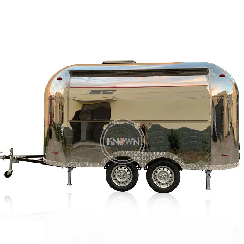 عربة مخصصة امتياز شاحنة غذاء متنقلة الآيس كريم مقطورات متنقلة شاحنة تقديم الطعام للبيع