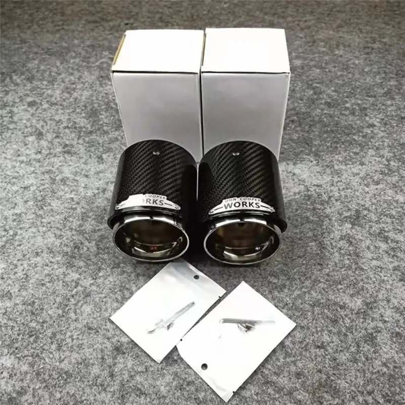 1 Pc Car Accessories Exhaust Pipe Silver Muffler Tailpie For Mini Cooper F54 F55 F56 F57 R60 R61 F60 R55 R56 R57 R58 R59 S JCW